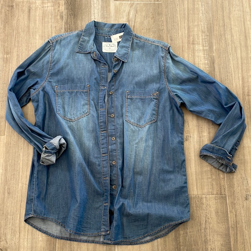 Mavi Jean Button Up